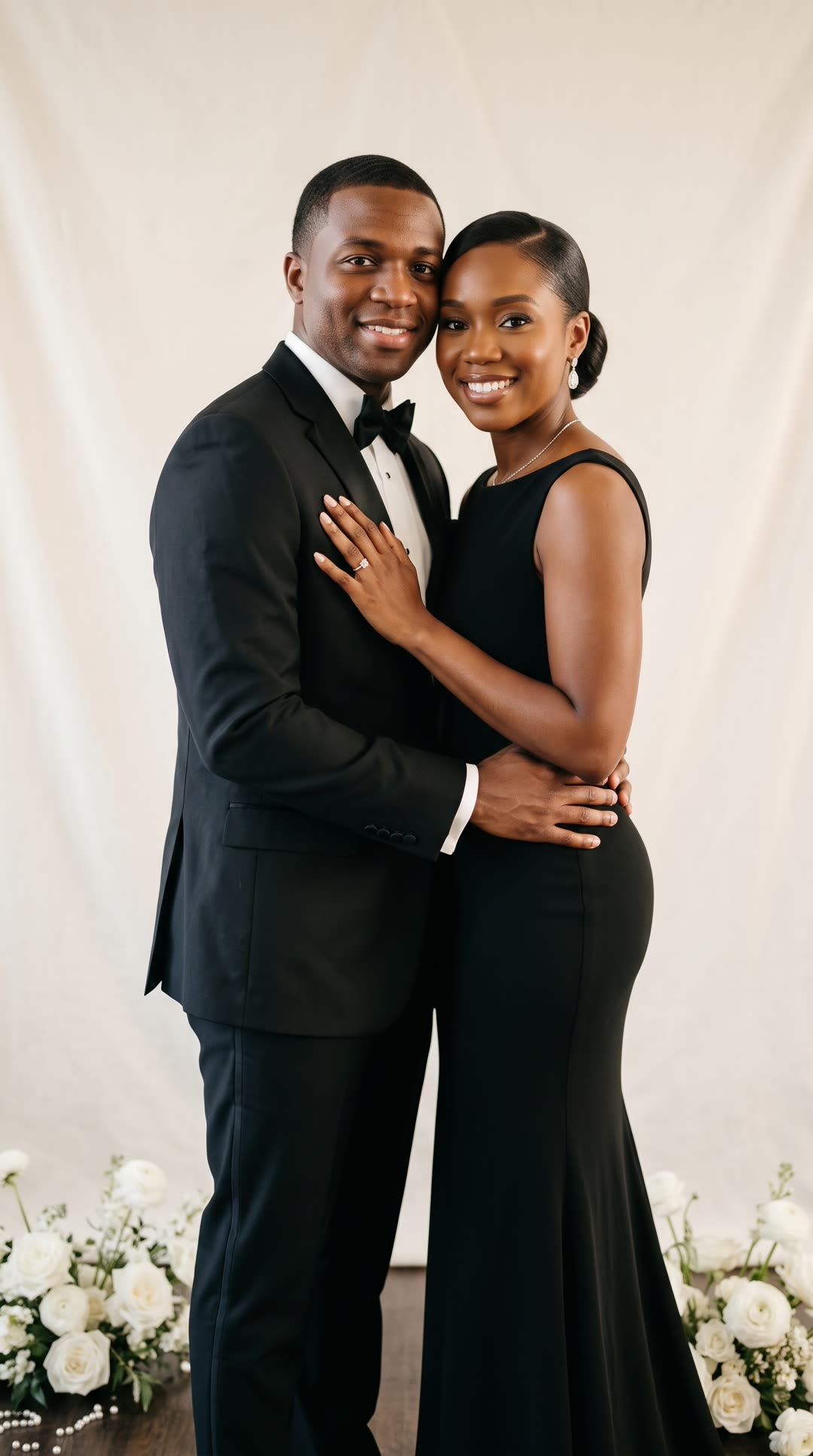 Naomi and Marcus embracing